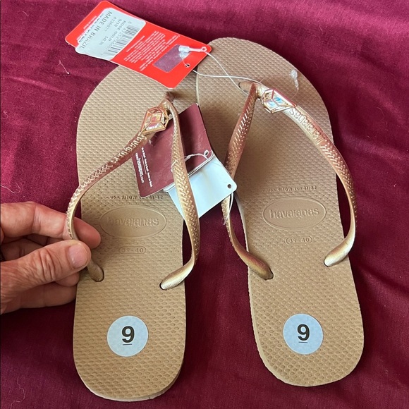 Havaianas Women's Copper Flip Flops - 9 - Picture 4 of 6